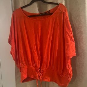 Orange New York and Co summery shirt